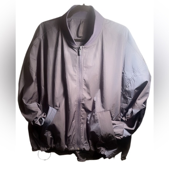 NWT Lululemon Lightweight Hem-Cinch Batwing windproof Bomber Jacket Blue L - Picture 2 of 5